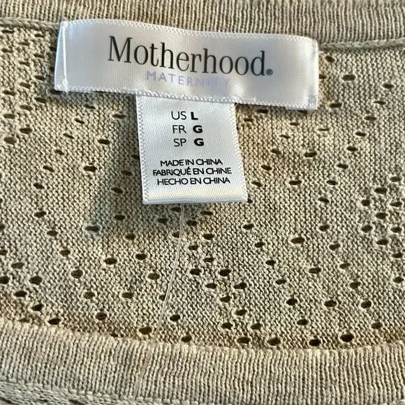 NWT Motherhood Maternity Aladdin Dress 100% Cotton Short Sleeve Lightweight SZ L - Picture 4 of 6